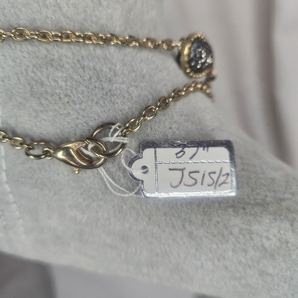 Retro Faux Black Diamond Cabachon Necklace EUC 38" Length - Picture 4 of 4